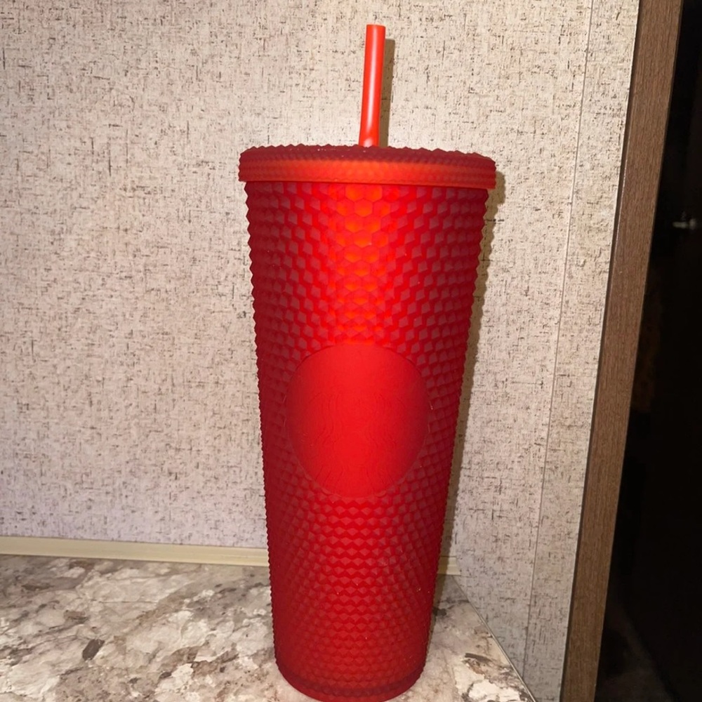 Matte Red Starbucks Studded Tumbler BNWT